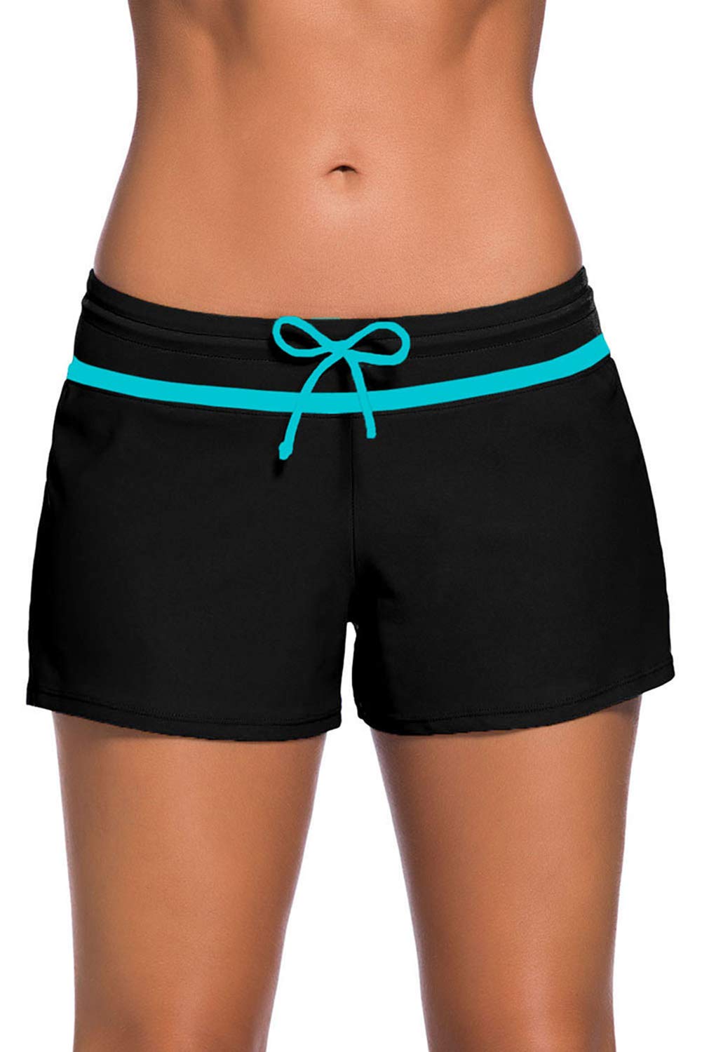 Acfoda Short Baño Mujer Shorts de Playa Secado Rapido con Cordón Ajustable