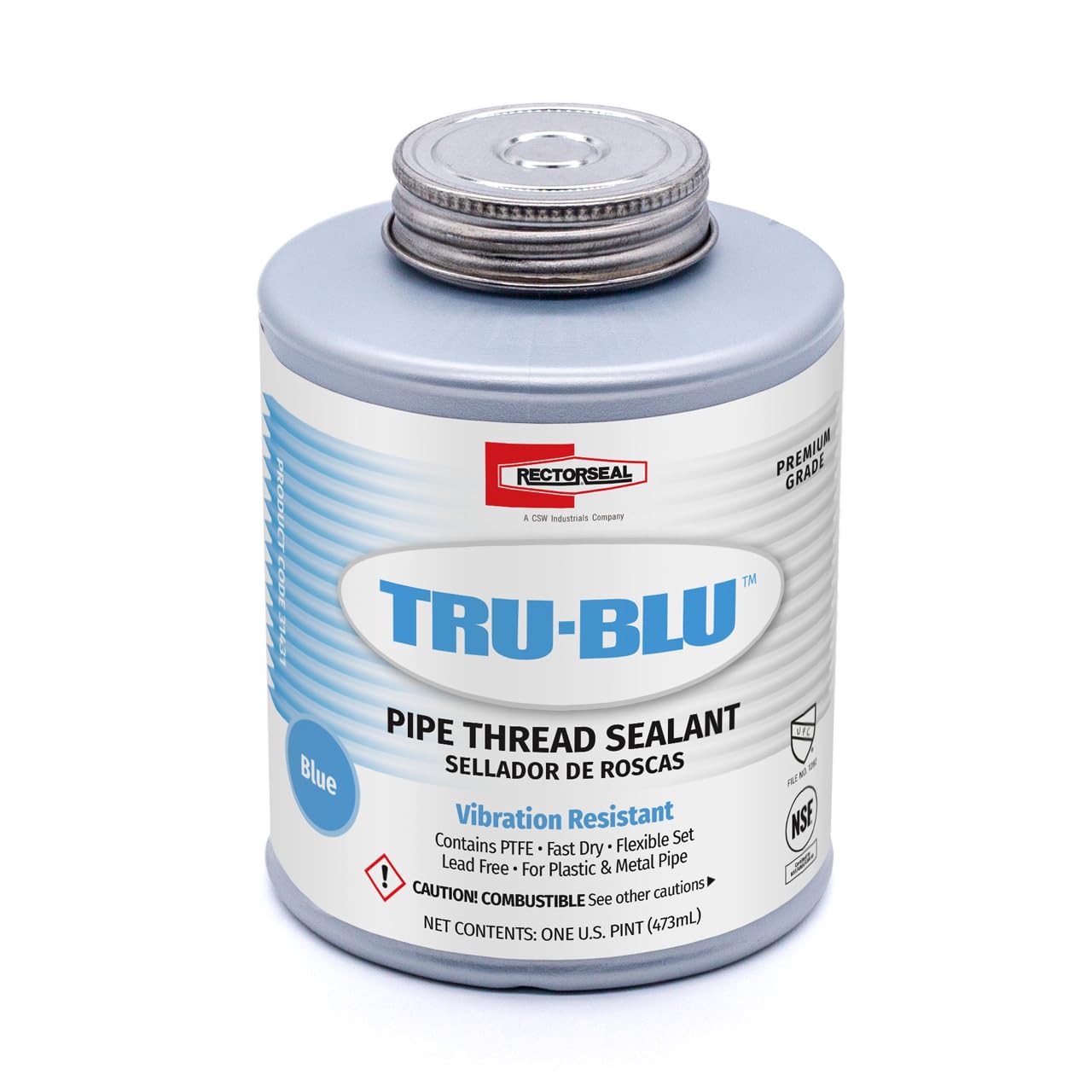 RectorSeal 622-31431 Tru-Blu 1 Pt Btc RectorSeal Pipe Thread