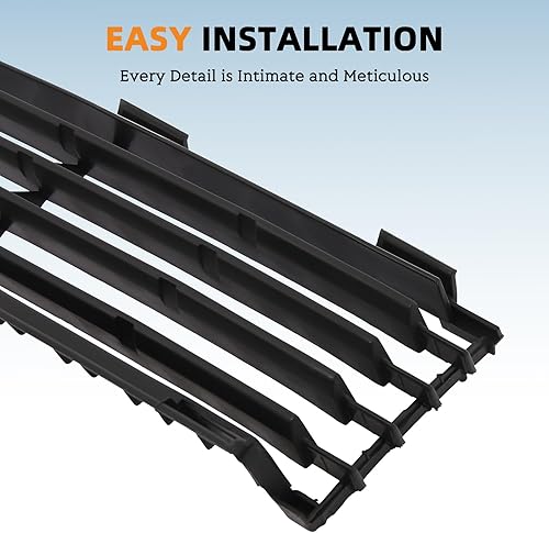 Miniatura 6 de KARPAL 3 piezas de rejilla de parachoques delantero inferior y cubierta de lámpara antiniebla compatible con Toyota Prius 2004-2009, reemplazo para