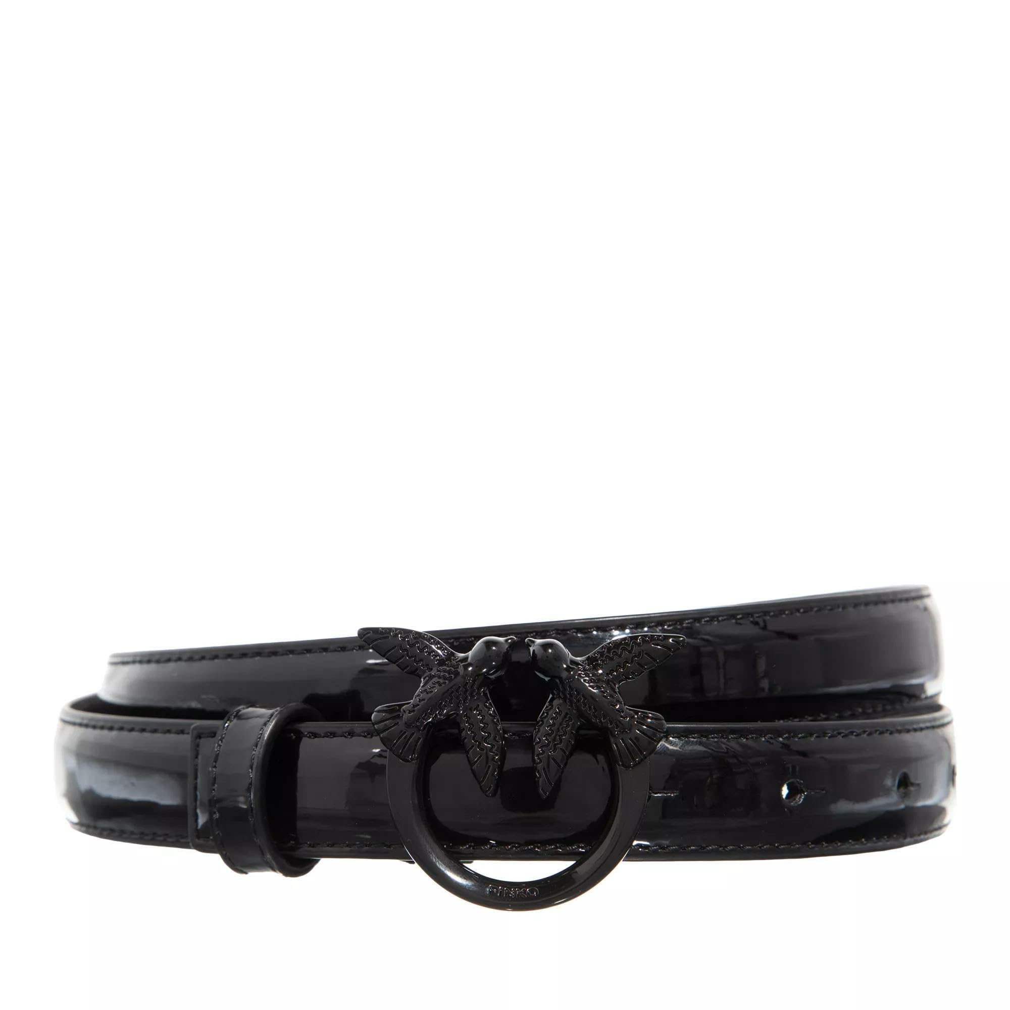 Pinko Damen Love Berry H2 Belt Verspiegeltes Kalbsleder Gürtel (1er Pack)