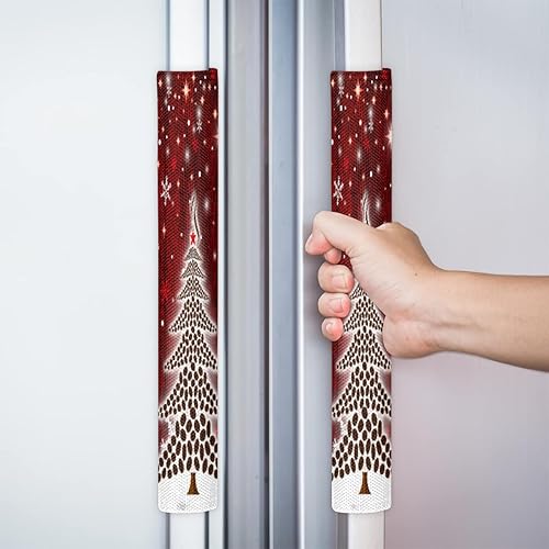 Vista 13 de Pardick Juego de 2 fundas para manija de puerta de refrigerador, huevo de madera de Pascua, lavable, para nevera, lavavajillas, Mocrowave, horno, z