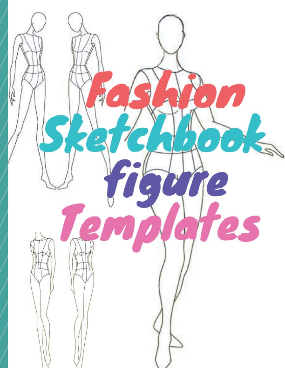 Fashion sketchbook figure templates album de dessin de mode avec mannequins