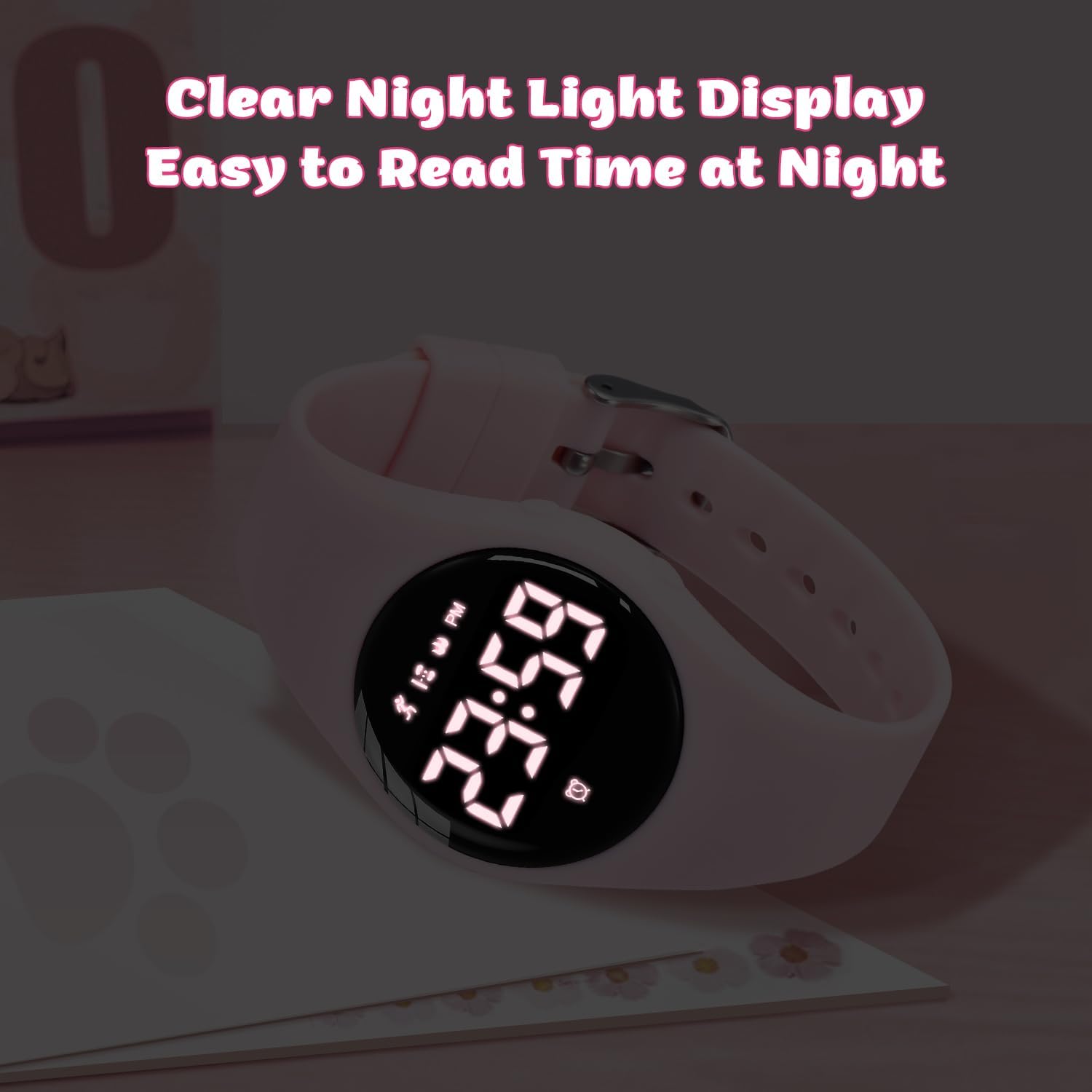 Kids Digital Watches for Girls Boys, Sports Watch with Fitness Tracker, Pedometer, Alarm Clocks, Stopwatch, No App Needed & Waterproof Kids Watch, Gift for Teens Girls Boys Ages 5-14