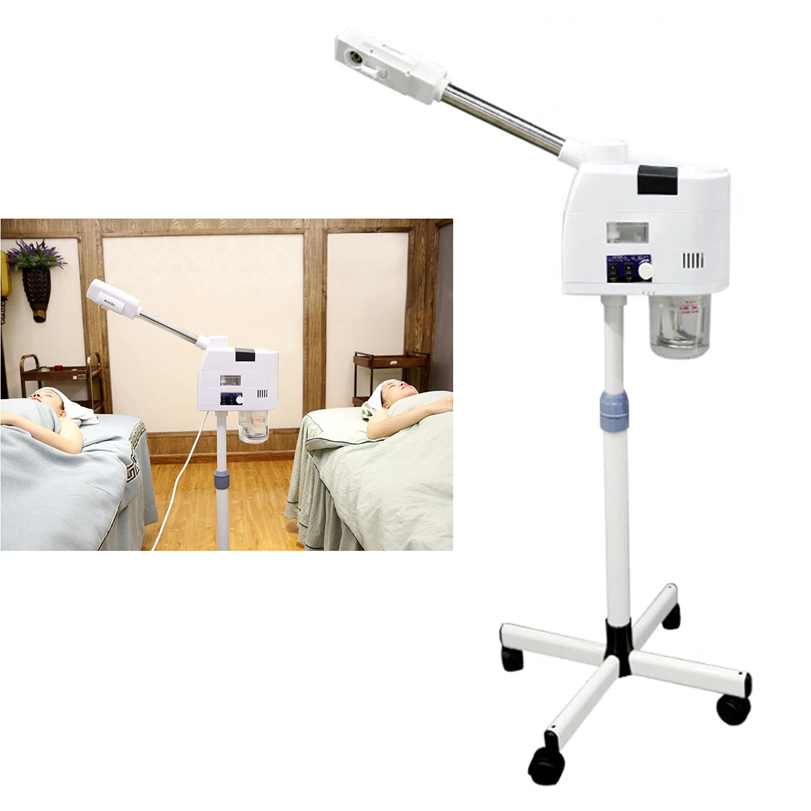 Humidificador para el rostro, apto para salón y hogar, reduce el envejecimiento de la piel, hace que su piel brille y luzca cuidada, altura ajustable