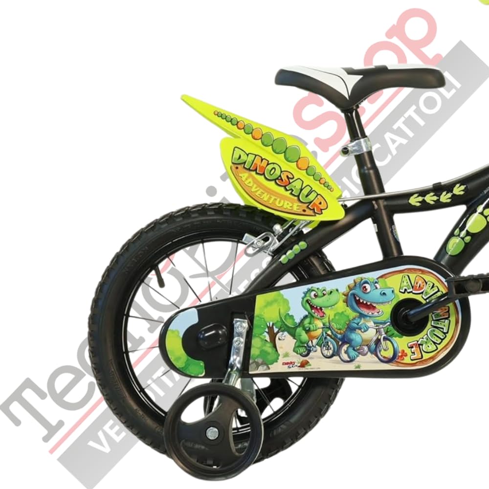 Bici per Bambino Bicicletta Dino Bikes Dinosaur Dino T Rex - Taglia 14"