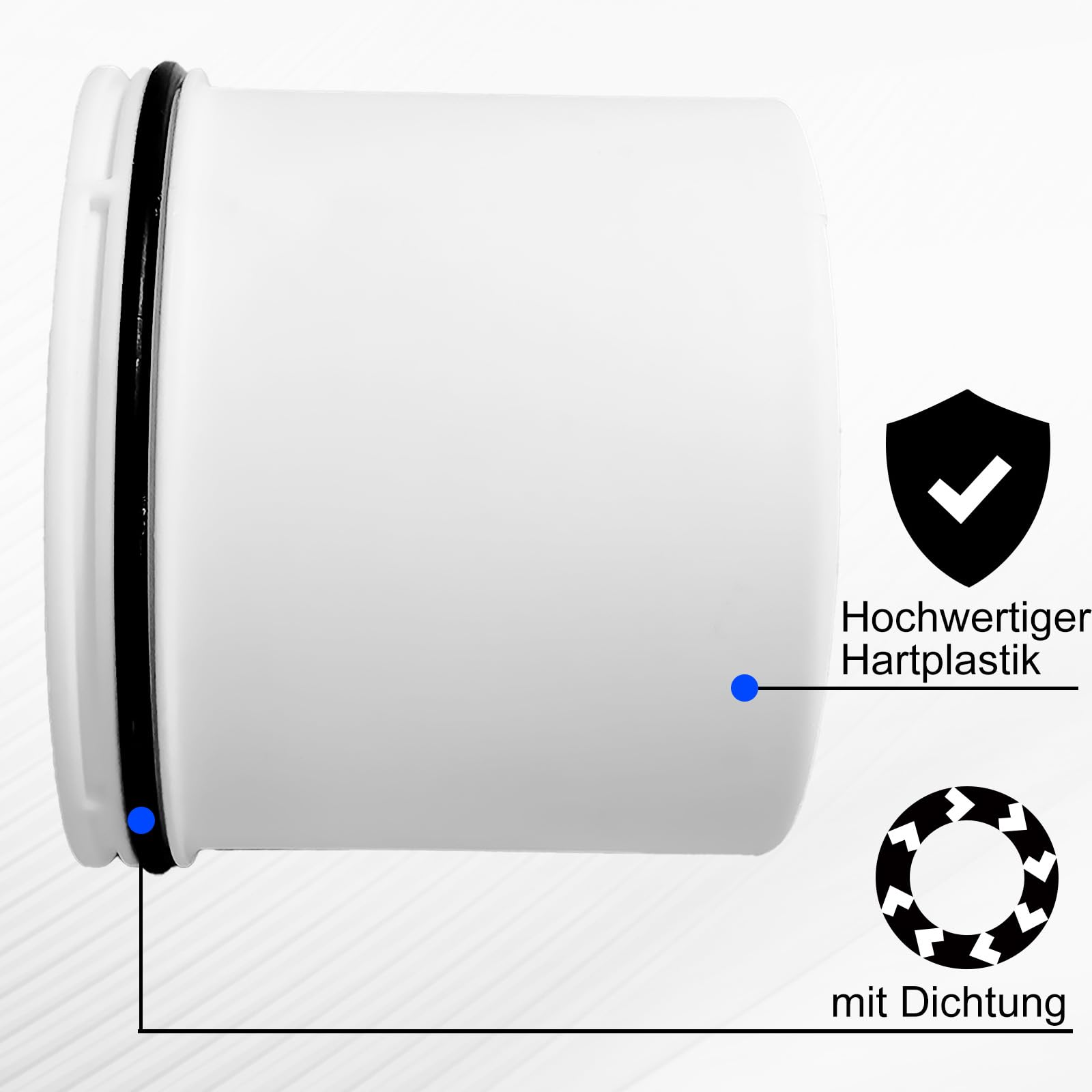 HAMKU 6er-Set Duschablauf-Dichtungsringe – Passend Für Viega Tempoplex Tauchrohr, 65 Mm Außendurchmesser