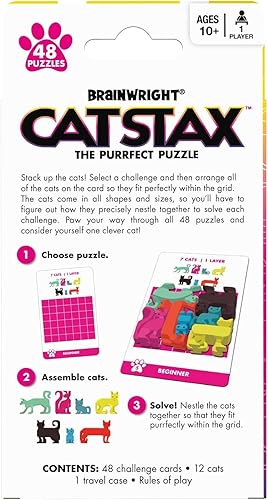 Miniatura 4 de Brainwright - Cat STAX - El rompecabezas Purrfect - 48 piezas