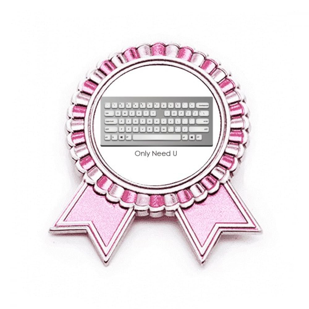 Broche Programmer Keyboard Only Need U en métal rose avec attache robuste - 4