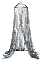 Vista 2 de OctoRose Mosquitera redonda para cama de aro Se adapta a la cama Cortinas colgantes de princesa con corona de cortina de cama (hop-CAMO-verde)