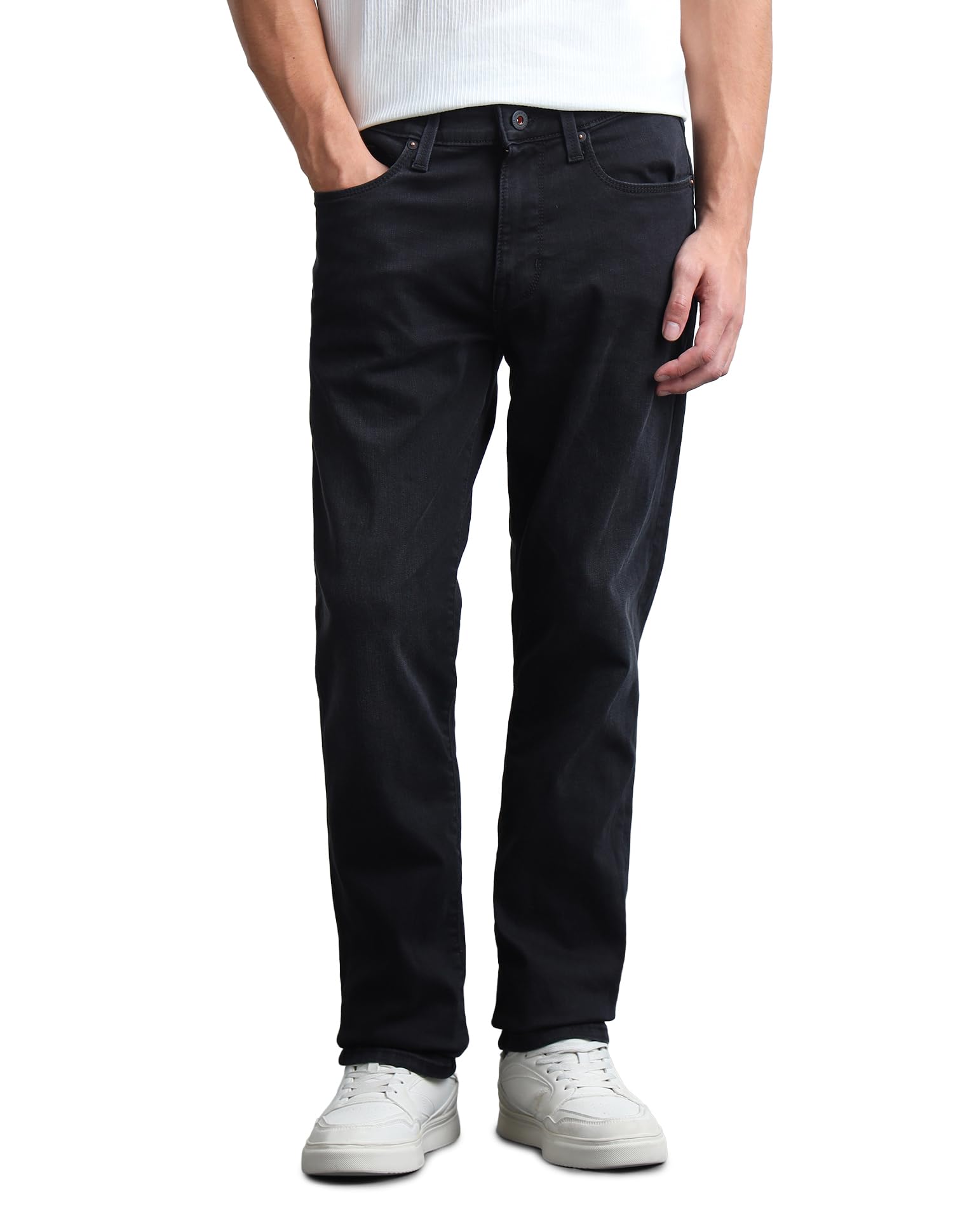 flying machine Men's Slim Straight Fit Jeans| Solid | Mid Rise | Stretchable | Jeans for Man-picture-19