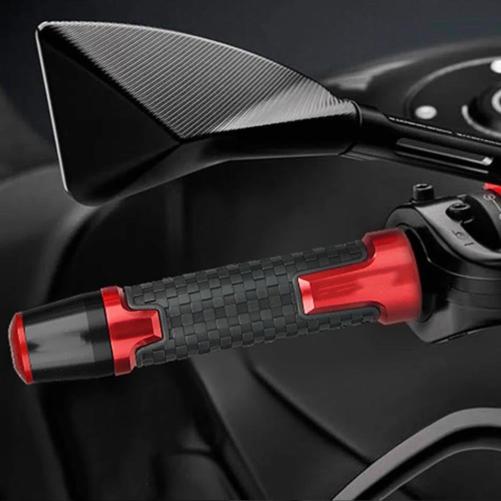 Accessori per moto Manopole Per Manubrio Moto In Alluminio CNC, Impugnatura In Gomma Per Yamaha FZS 600 FZS600 Per Fazer 1998 1999 2000 2001 2002 2003