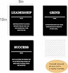 Inspirational Wall Art, Motivational Wall Art, Positive Quotes & Sayings Posters, Inspirational Wall Decor for Bedroom Living Room,Decoration Office Wall Decor(Set of 6,8x10in, Unframed) 1