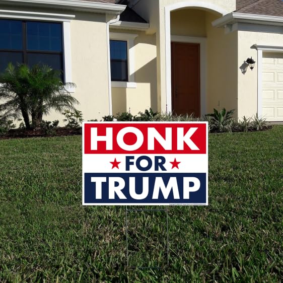 Letrero Donald Trump JD Vance 2024 Yarda 18" X 12" Letrero De 2 Caras