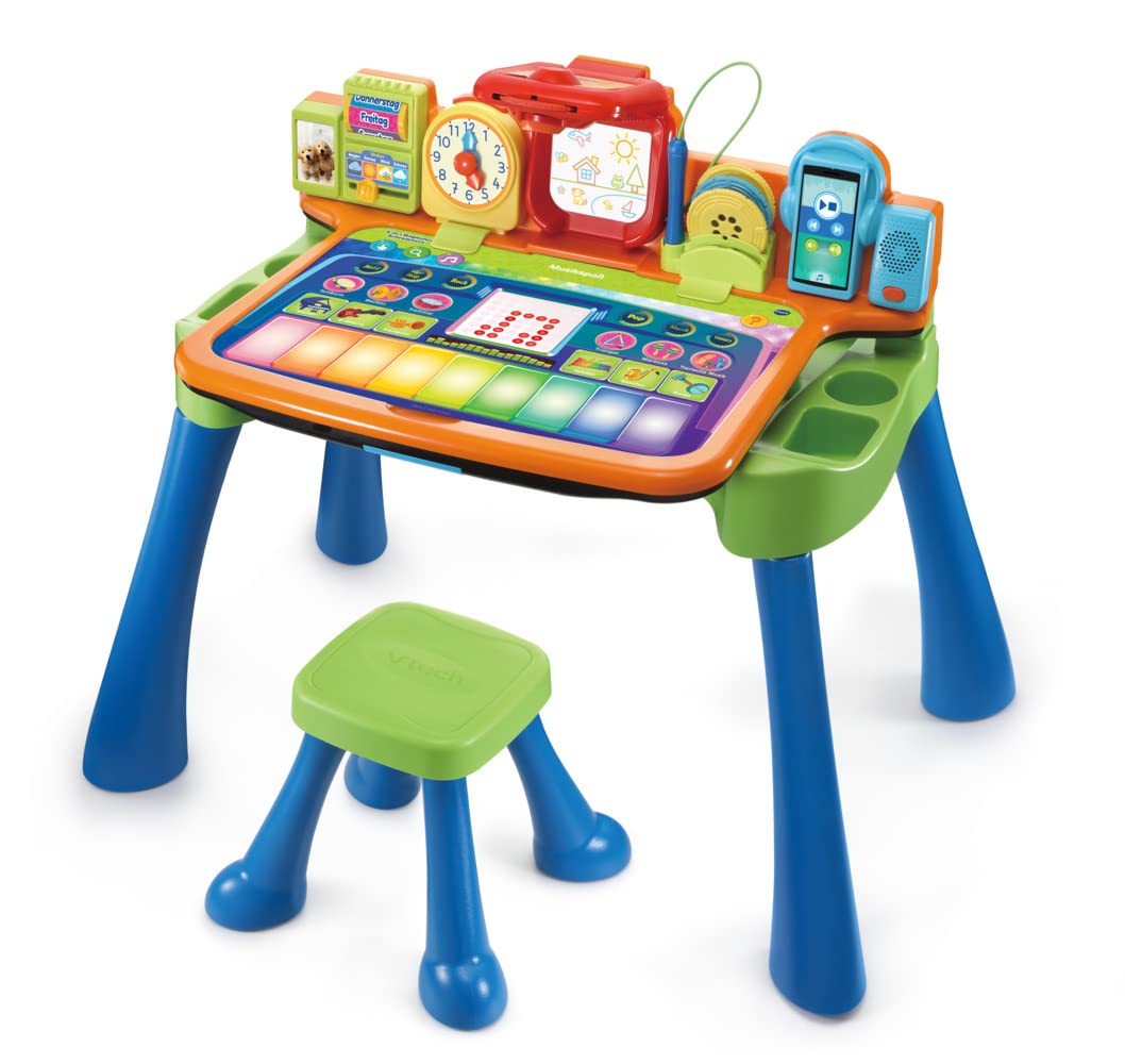 VTech 80-540904 5-in-1 Escritorio de Juegos, Multicolor