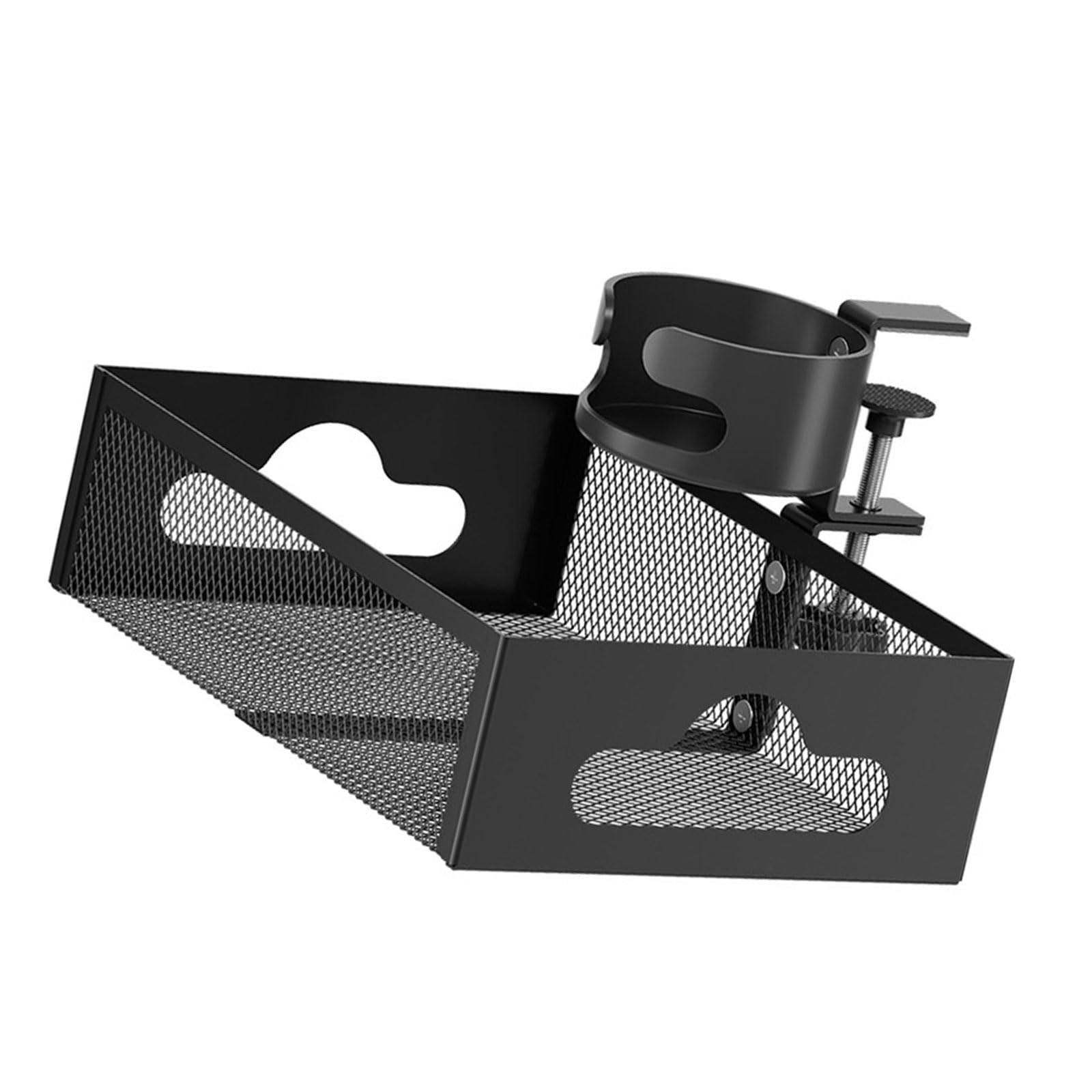 TFAOYS Practical Desktop Solution Stick on Cup Holder and Electronic Gadget Organizers for Workstations Use Multipurpose Desktop Storage Box