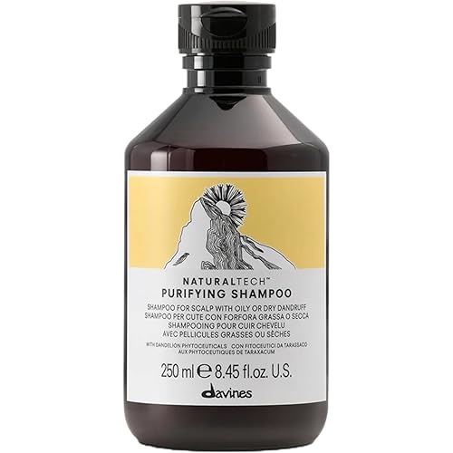 Davines Naturaltech PURIFYING Shampoo, Anti-Dandruff Protection While Gently Cleansing And Clarifying, 8.45 fl. oz.