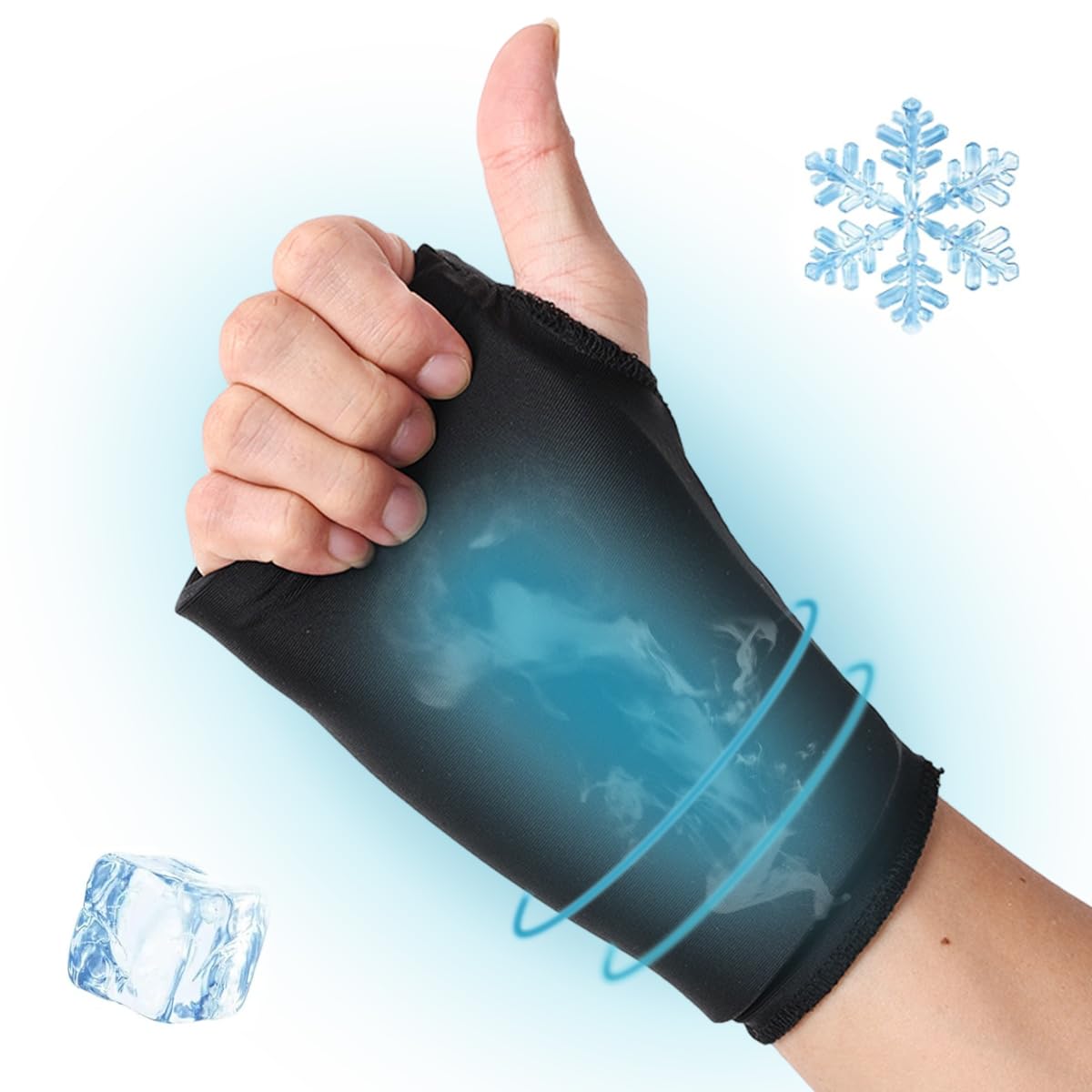 Buy HANNEA® Wearable Thumb Wrist Ice Pack Hot & Cool Use Gel Wrist