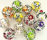  Glas Kugeln zum hängen, 6 Stück Sortiert handbemalt Frühling, Kirschblüte, Margarite, Reine Handarbeit, sehr dekorativ und schmückend