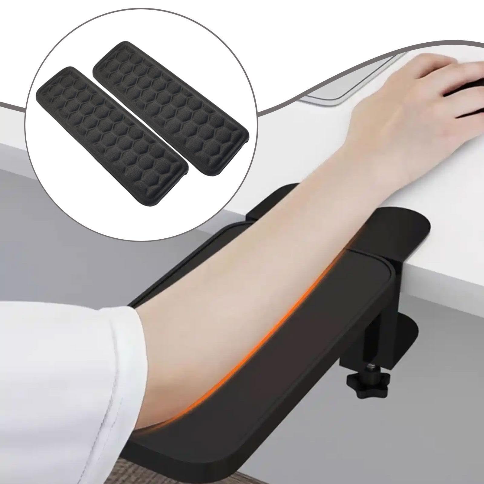 predolo 2 reposabrazos para escritorio, protectores de bordes, cojines suaves para antebrazos y, reposamuñecas para teclado y oficina, 11,81 x 4,13