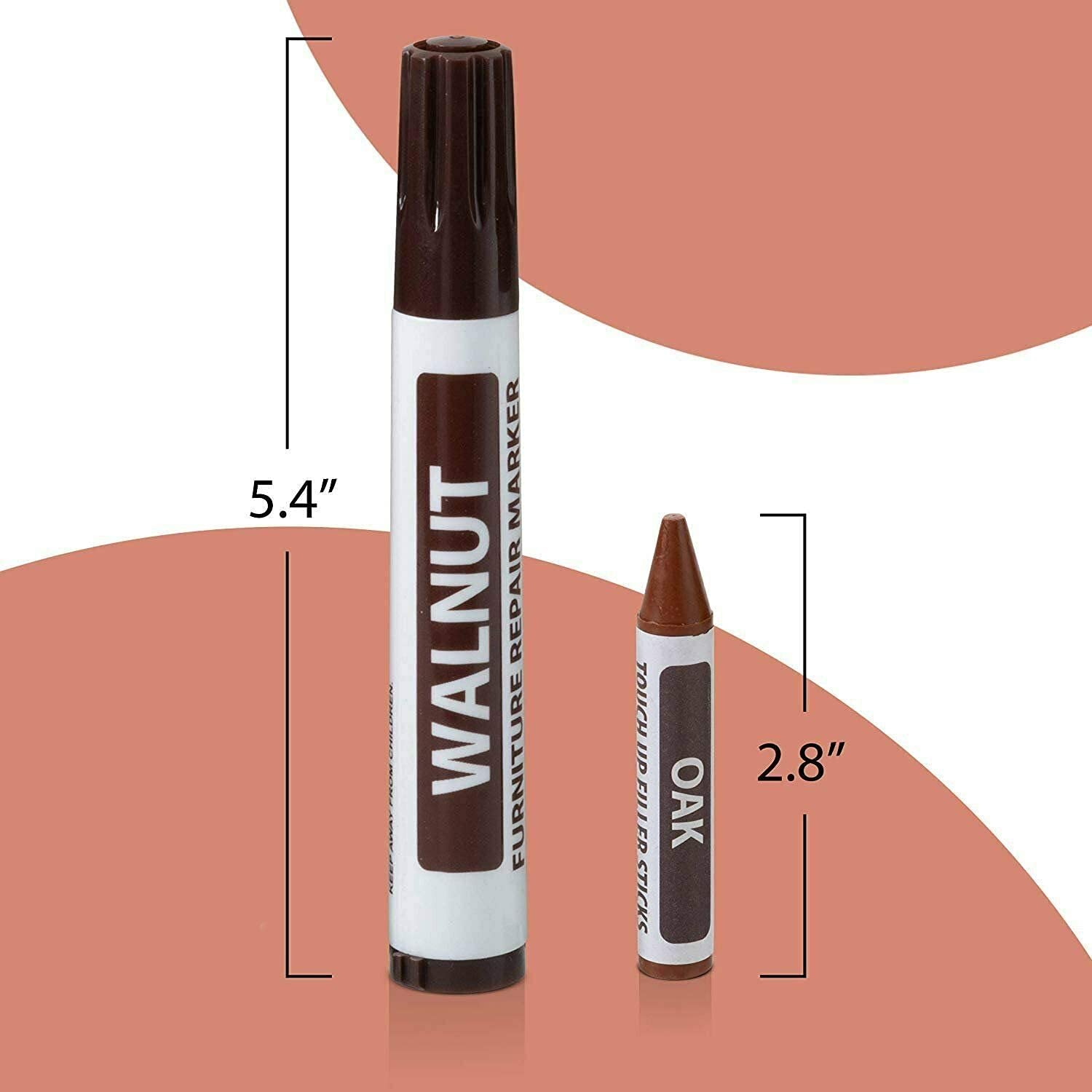 RamPro Furniture Markers Touch Up Repair System 12Pc Scratch Restore