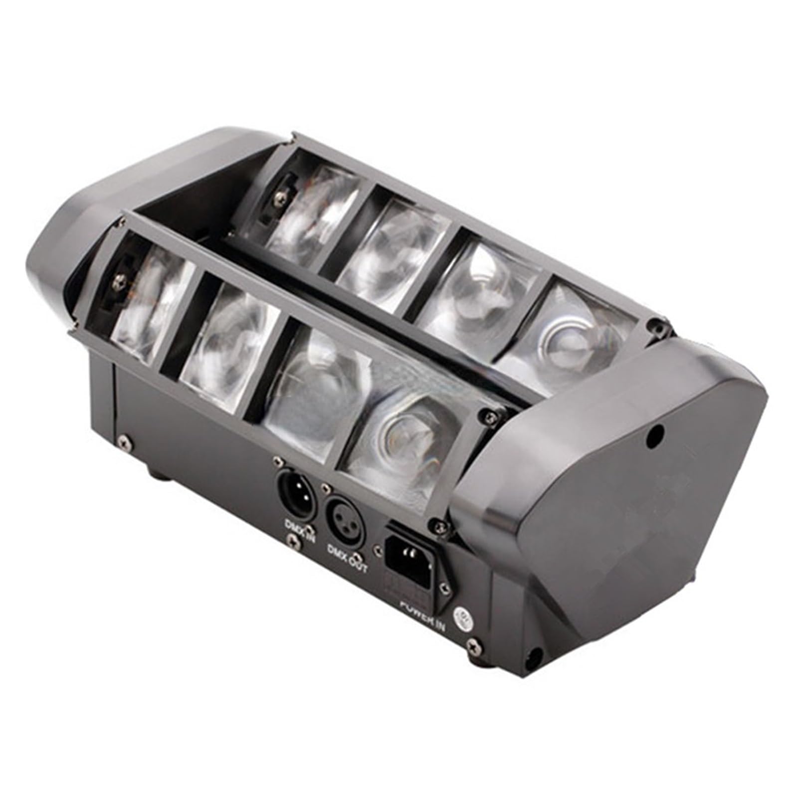 Mini LED 8x10W RGBW Luz con cabezal móvil Spider Beam Iluminación de escenario 512 Light Bueno for DJ Nightclub Party Para fiestas y discotecas