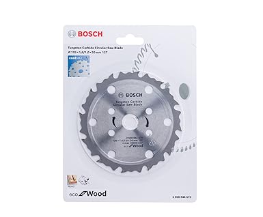 Bosch Professional Circular Saw Blade For Wood 5''/ 125mm Dia, 20mm Bore, 12 Teeth, Pack Of 1