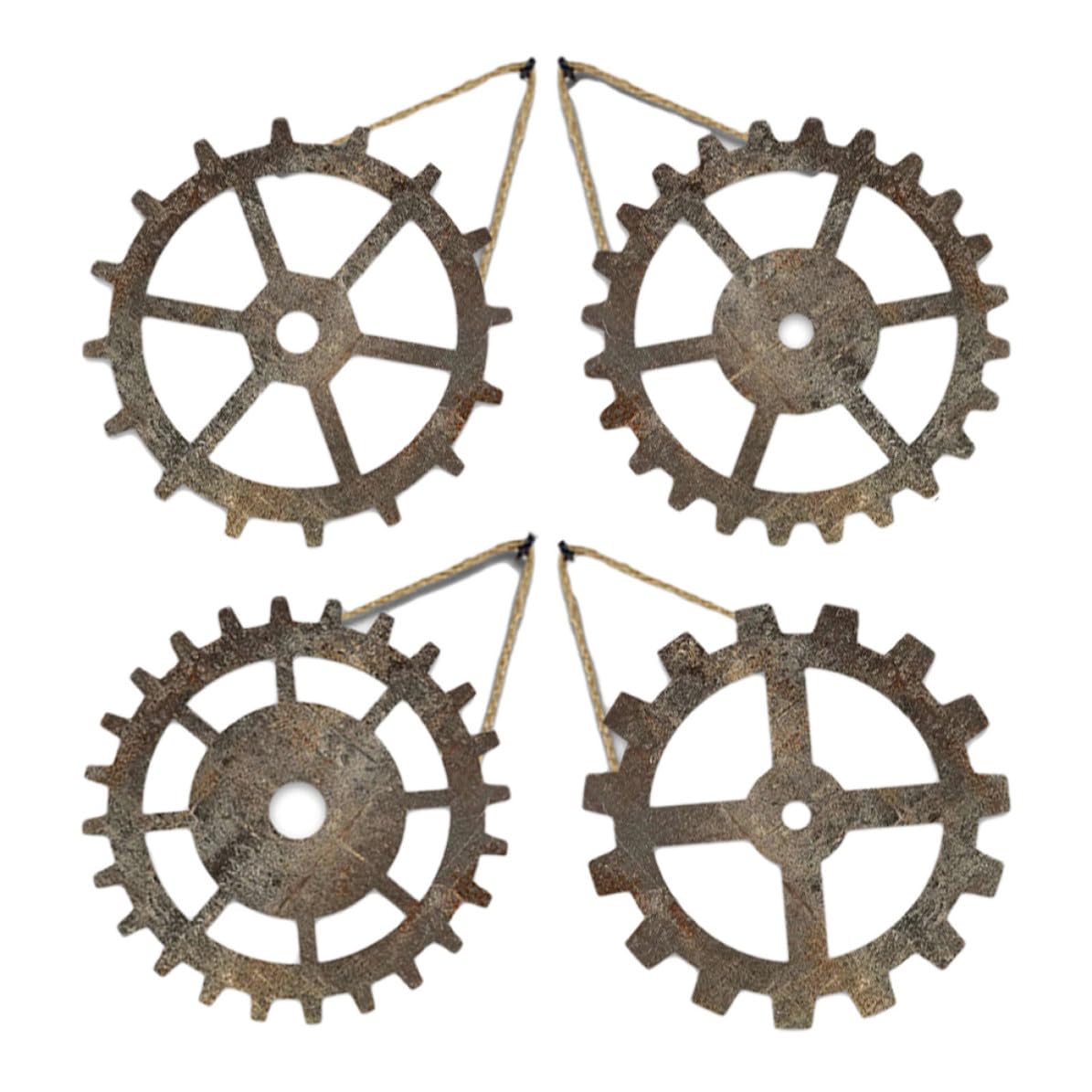 Décor industriel rétro en bois suspendu pour un salon vintage élégant
