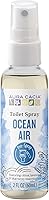 Aura Cacia Ocean Air Toilet Spray 2oz - Pure Essential Oils, Light Citrus Lavender Blue Tansy Scent, No Synthetics