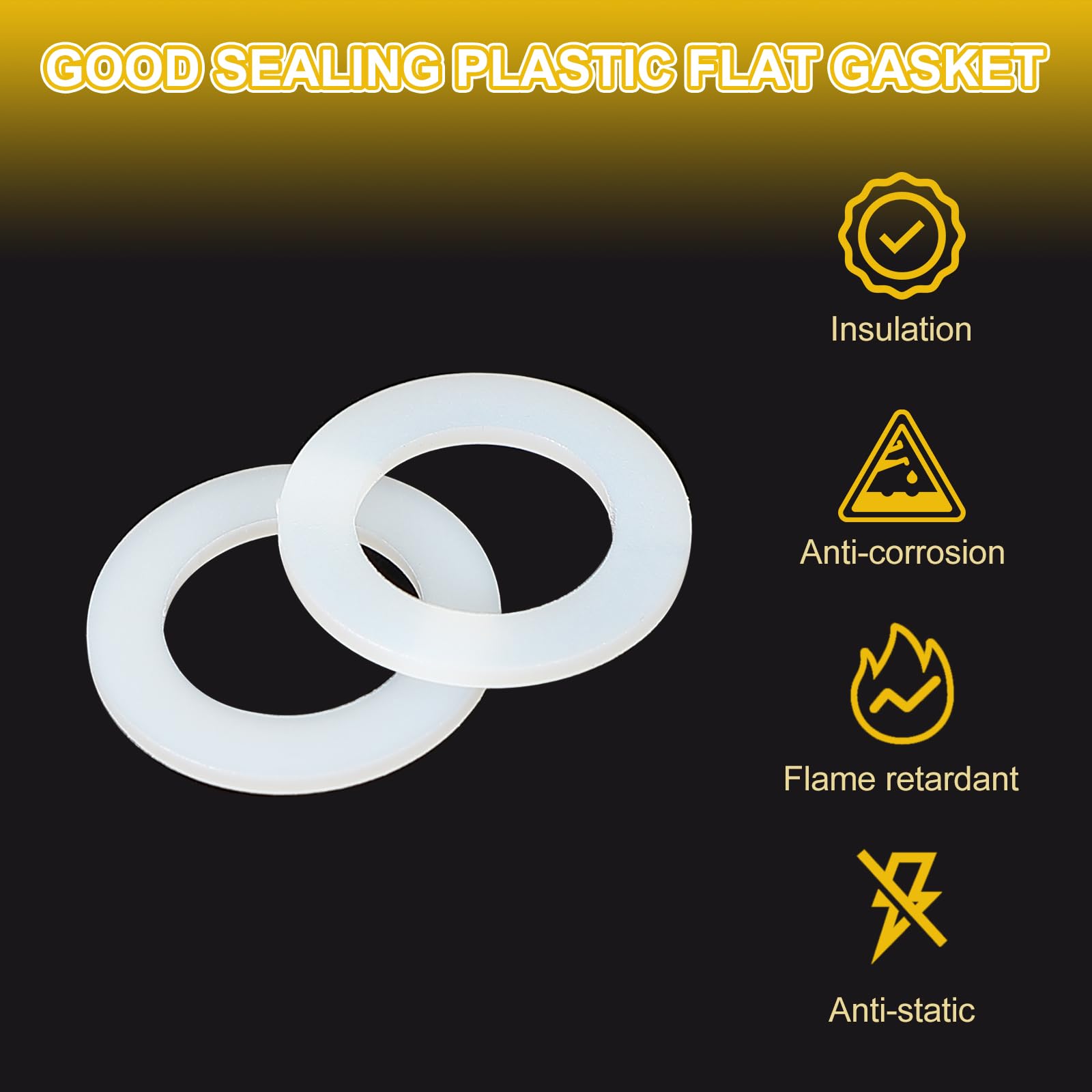 PATIKIL M10 Nylon Flat Washers - Image 4