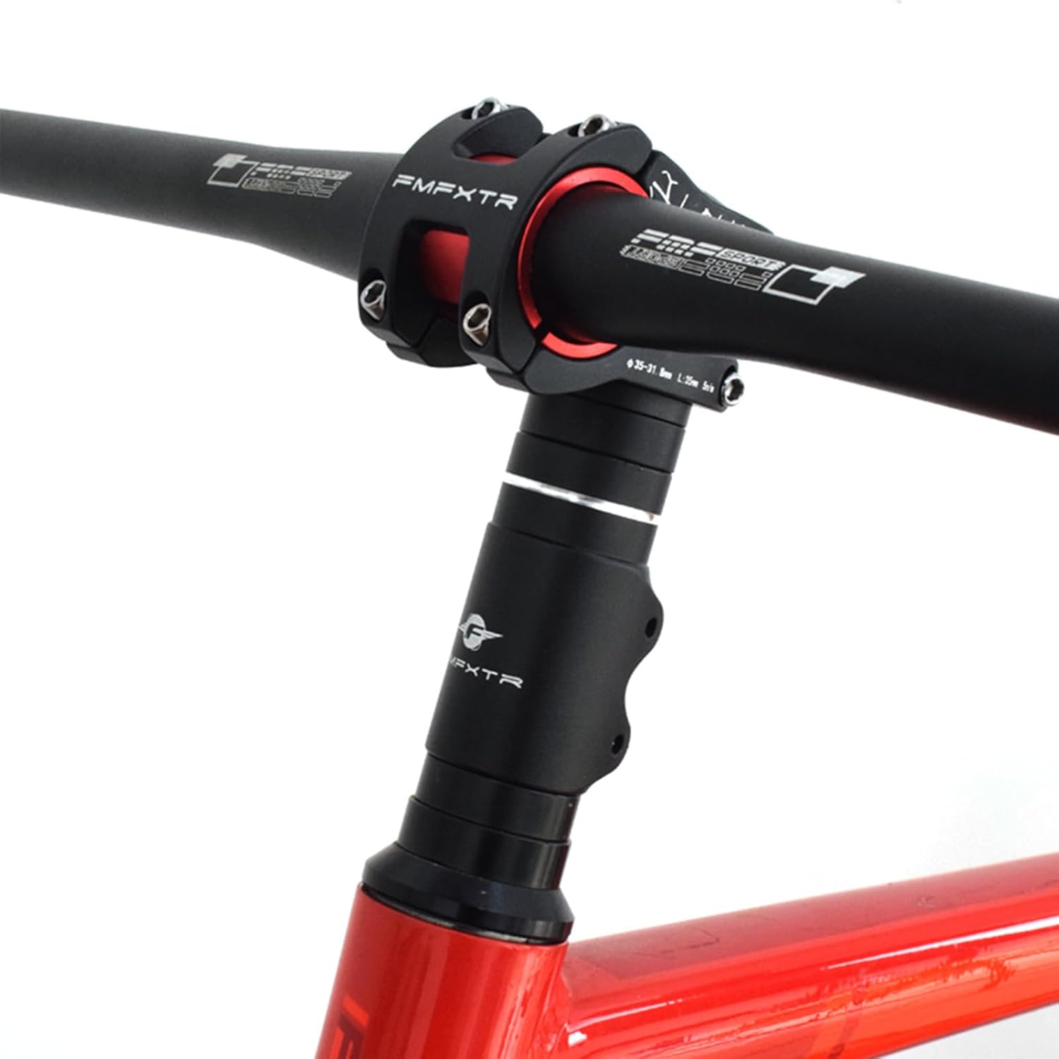 FOMTOR Bike Stem Riser, MTB Handlebar Risers Fork Stem Extender for 1-1/8" 28.6mm Fork Mountain Bike, Road Bike, MTB BMX