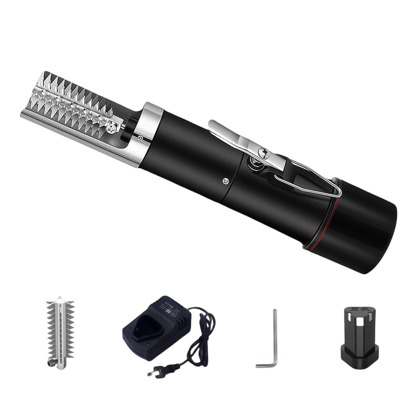 Raspador de báscula inalámbrico, hoja de acero inoxidable, herramienta impermeable para el hogar y el mercado, escala rápida de 125 W, protector acrílico para una limpieza eficiente