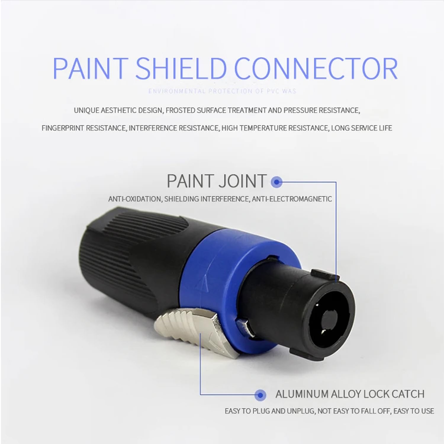 Greluma 4 Set Kit de connecteurs Speakon, fiches de haut-parleur 4 broches à verrouillage rotatif et prises de montage sur panneau de châssis, compatibles NL4FC, NL4FX, NL4MPR