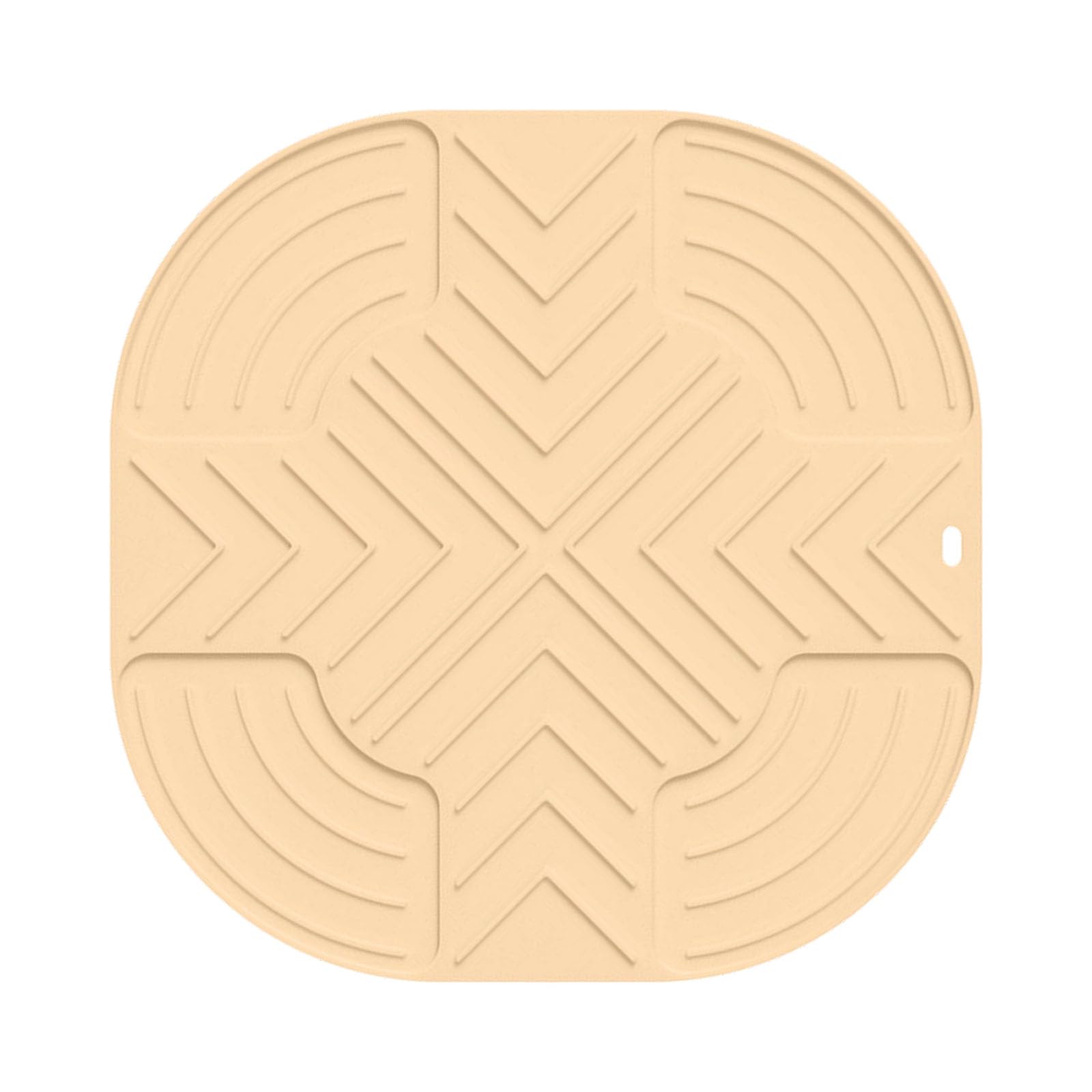 Uqezagpa Light Yellow Silicone Protectors, Countertop Mats For Air Frying Machines Cooktops Thermal Air Fryers Silicone Mats， Fryers Ovens Cooktops Heatproof Design
