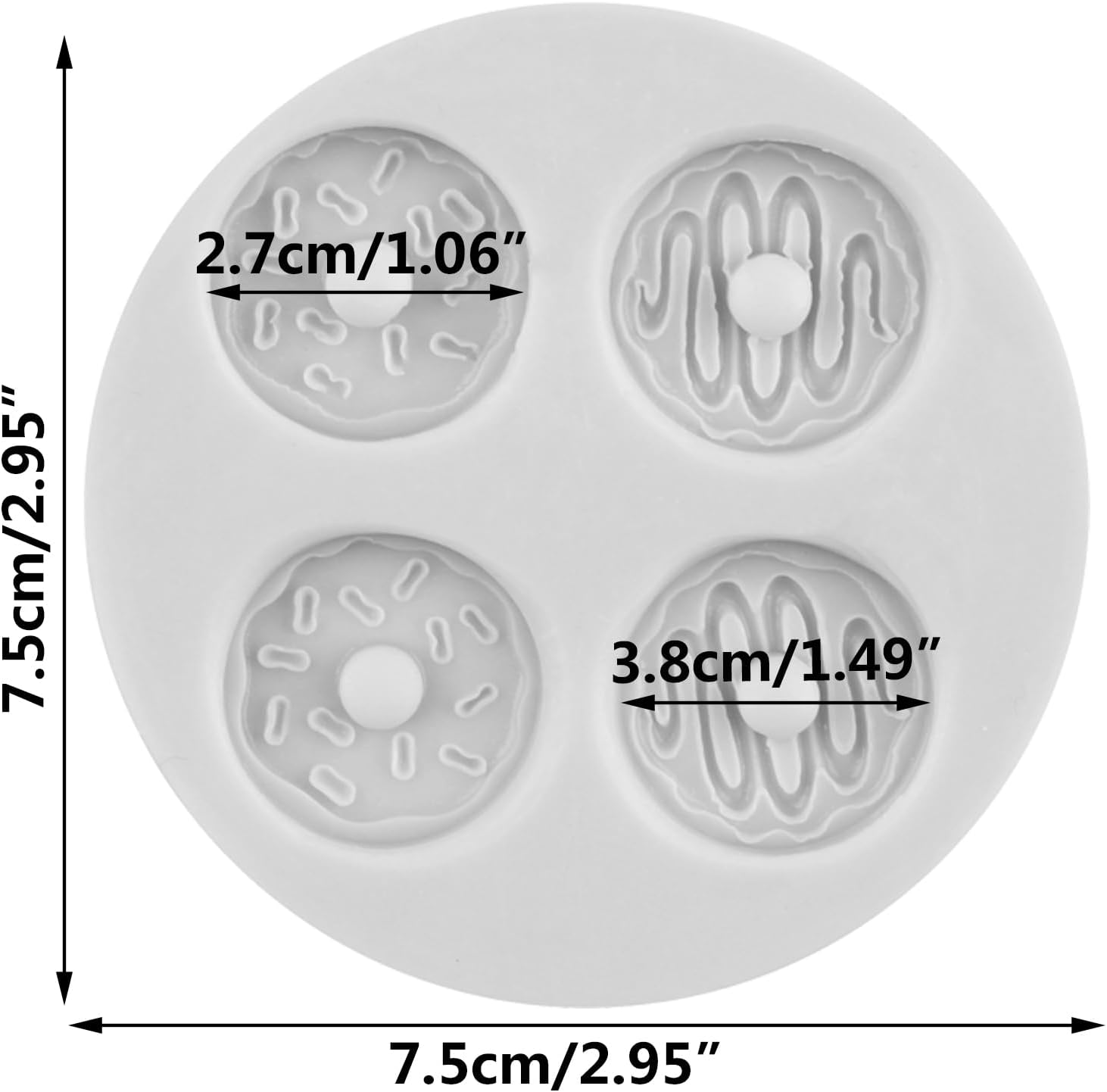 Doughnut Polymer Clay Mold Donut Silicone Molds