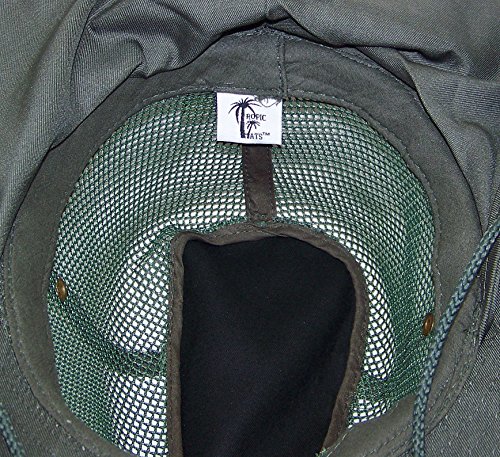 Image of Tropic Hats Summer Wide Brim Mesh Safari /Outback W /Neck Flap & Snap Up Sides