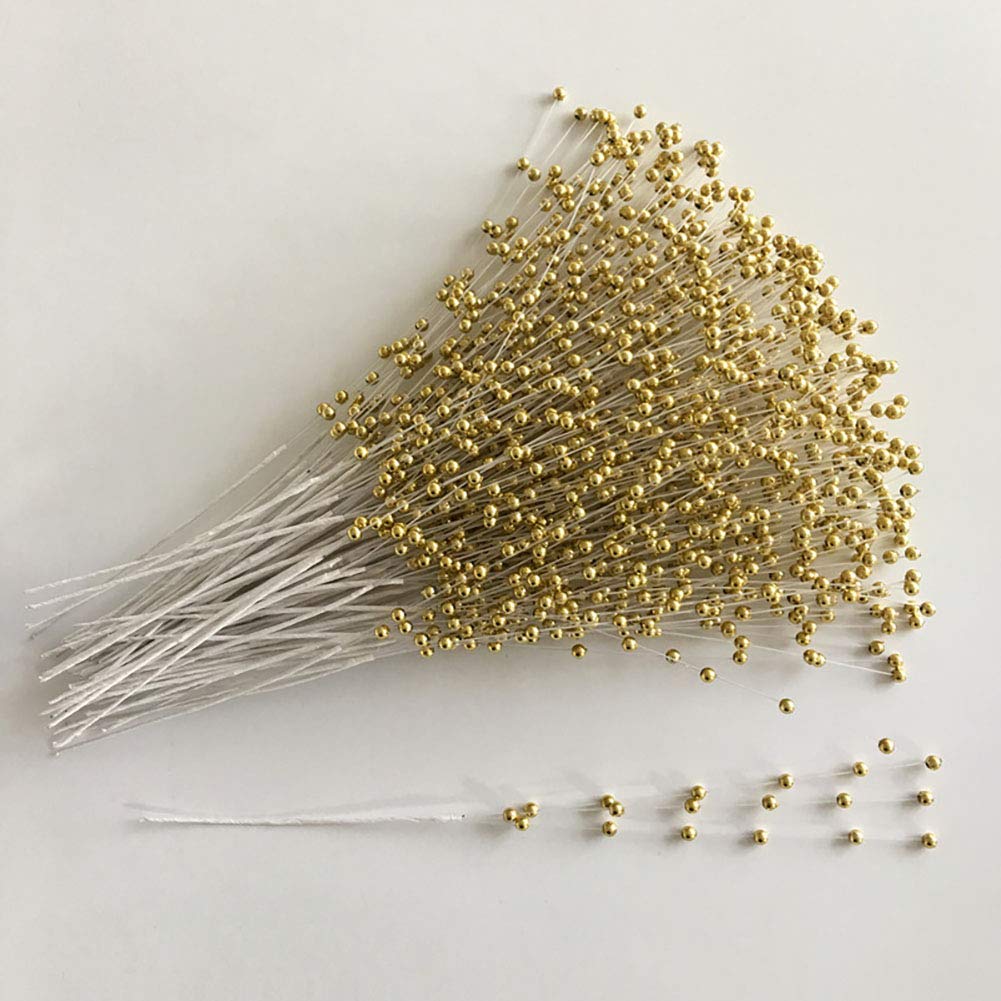 Gadpiparty Lot De 100 Bâtons De Perles Pour Bouquet De Perles