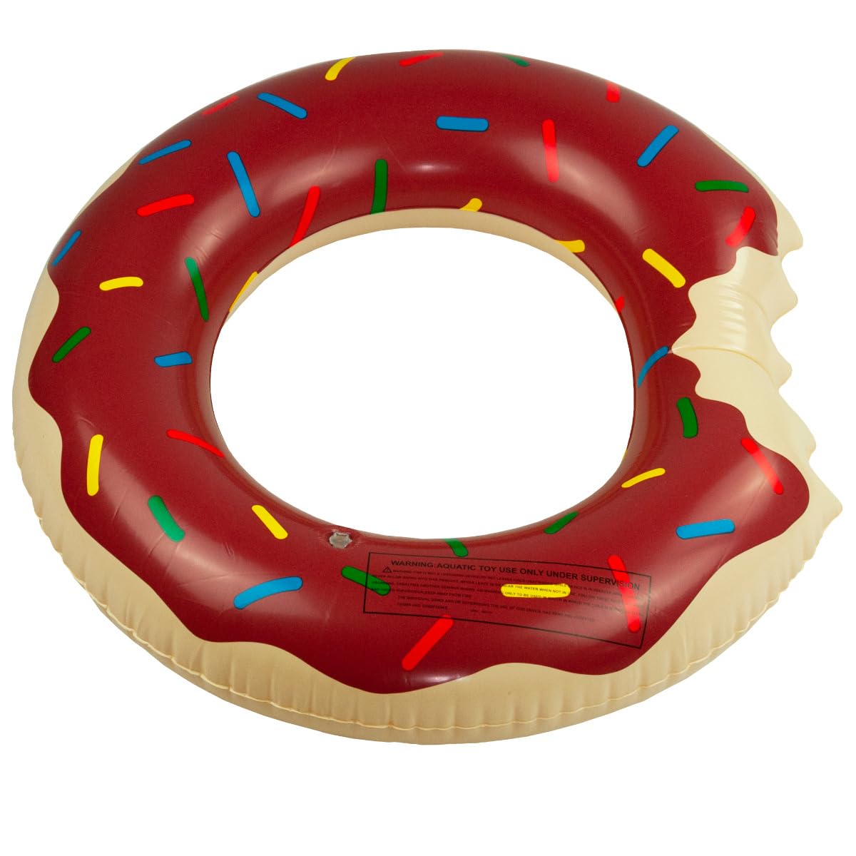 Martom Donut brązowe koło do pływania na plaży, dla dorosłych, duży nadmuchiwany pączek, koło do pływania, na lato, zabawka wodna dla dzieci i dorosłych