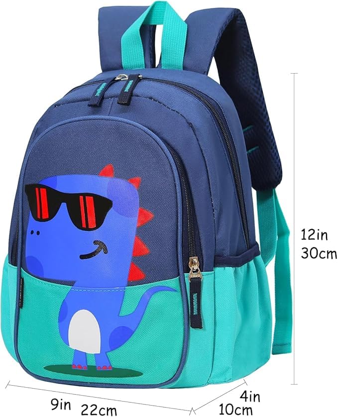 CHERUBIC Kids Toddler Little Backpack Cute Cool Dinosaur Waterpoof Scool Bookbag Backpack For Boys Girls(Green)3