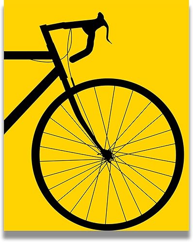 Decoración para el hogar de bicicleta de carretera, arte minimalista para pared, regalo divertido para hombres y mujeres que disfrutan del ciclismo,