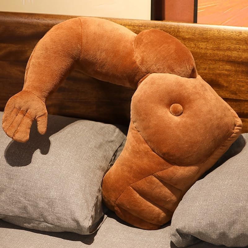 Boyfriend Pillow，23 Inch Boyfriend Pillow for Women，Arm Shaped Pillow with Soft and Pp Filling for Neck and Shoulder Support