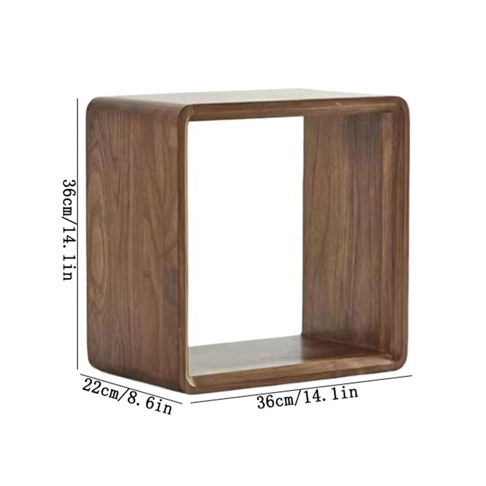 Półki do przechowywania blat czarny drewno orzechowe regał na książki pusty kwadratowy uchwyt stojak do kuchni organizer na stolik nocny
