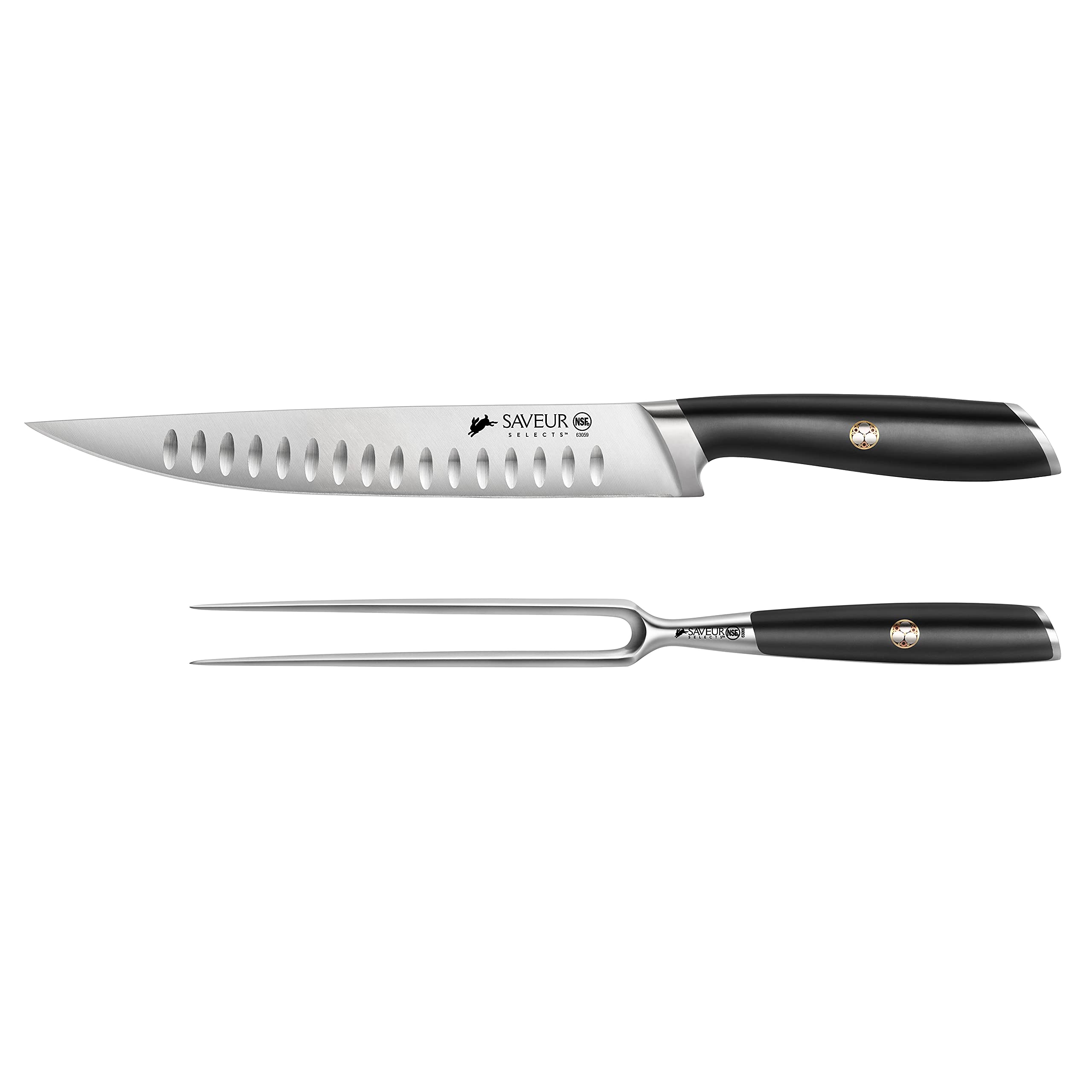 SAVEUR SELECTS 1026283 German Steel Forged 2-Piece Carving Set