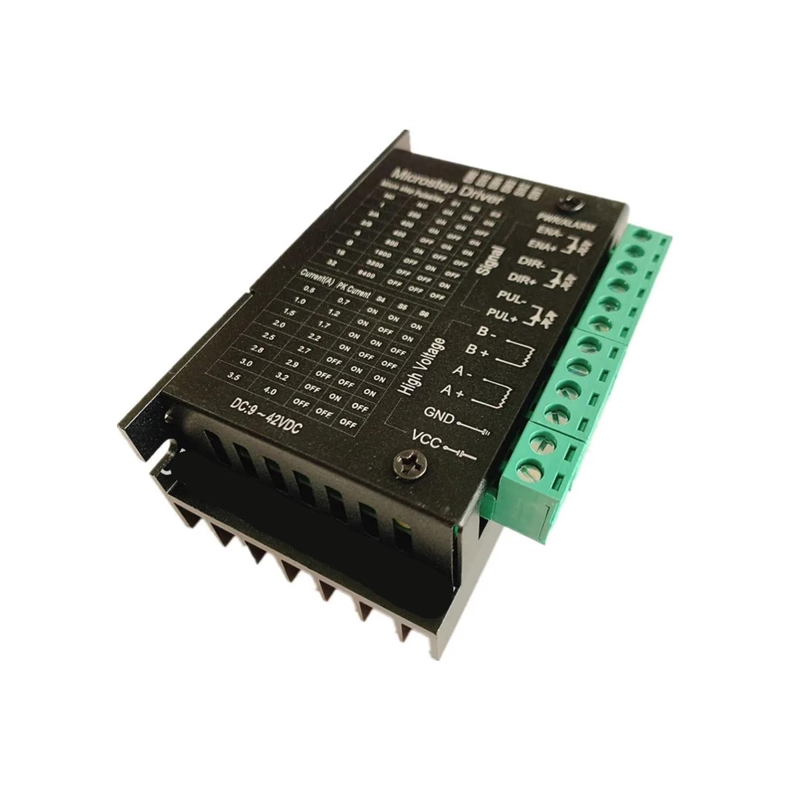 Microcontrolador PLC DC 12V-40V 4A controlador de motor paso a paso 42/57 de alta potencia, 2 fases 4 cables, 4 fases 6 cables