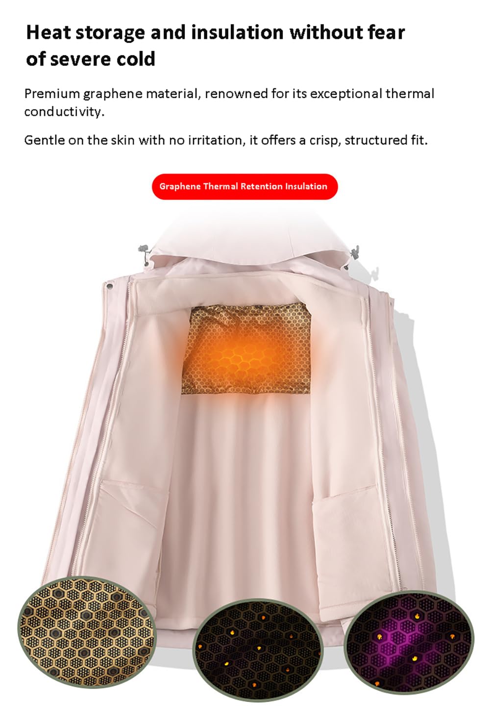 Giacca softshell da uomo e donna, 3 in 1, con fodera interna in pile, antivento, impermeabile, con cappuccio, giacca funzionale calda, per ciclismo, escursionismo