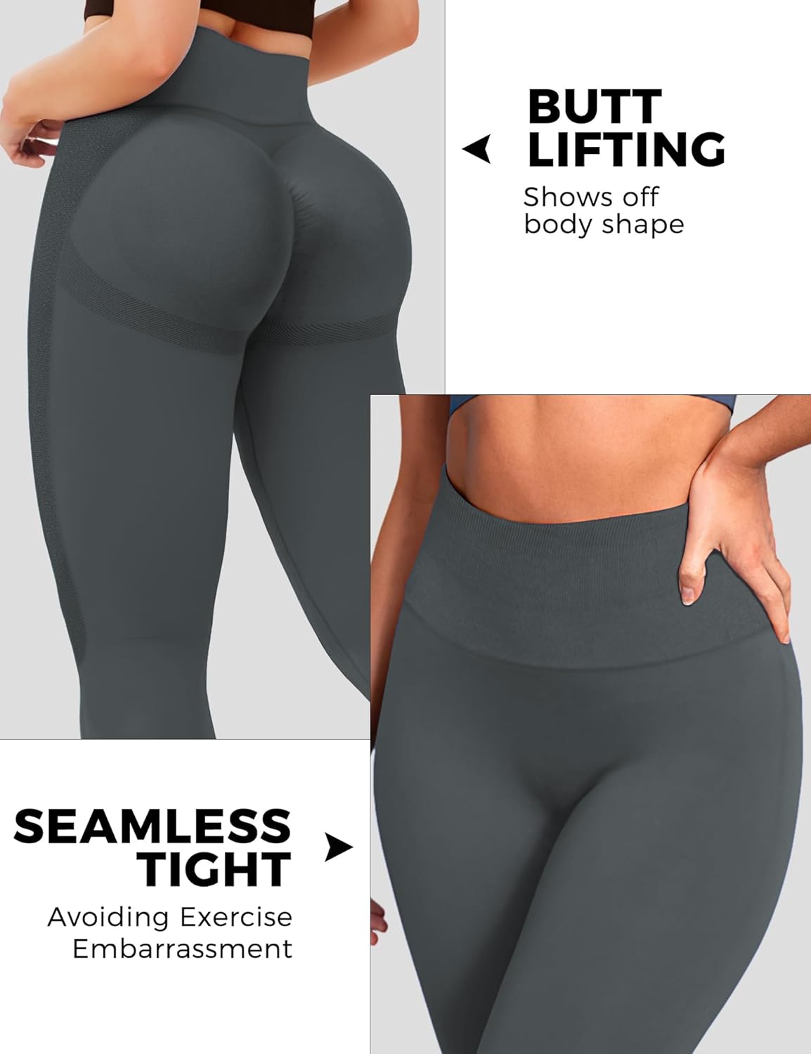 Buauty Women's Scrunch Butt Lifting High Waisted Leggings - Tummy Control, Seamless Booty Workout Gym Yoga Pants - Image 7
