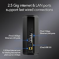 Vista 6 de NETGEAR Nighthawk WiFi 7 Router (BE9300) – Router Only, 9.3Gbps Wireless Speed, 2.5 Gigabit Internet Port, Tri-Band for Gaming, Covers 2,500 sq.