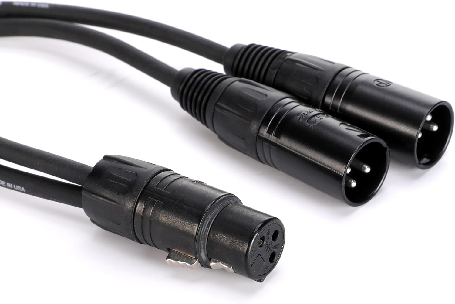 Proco 1 FootYMXF2XM-1 XLRF to (2) XLRM Y-Cable