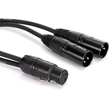 Proco 1 FootYMXF2XM-1 XLRF to 2 XLRM Y-Cable