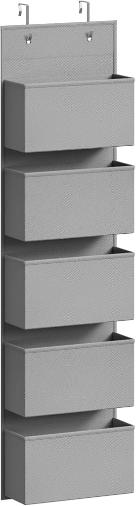 Lifewit Organizzatore Da Appendere Alla Porta - 5 Ripiani Trasparenti + 4 Tasche Rete, Per Casa E Camper - Foto 4