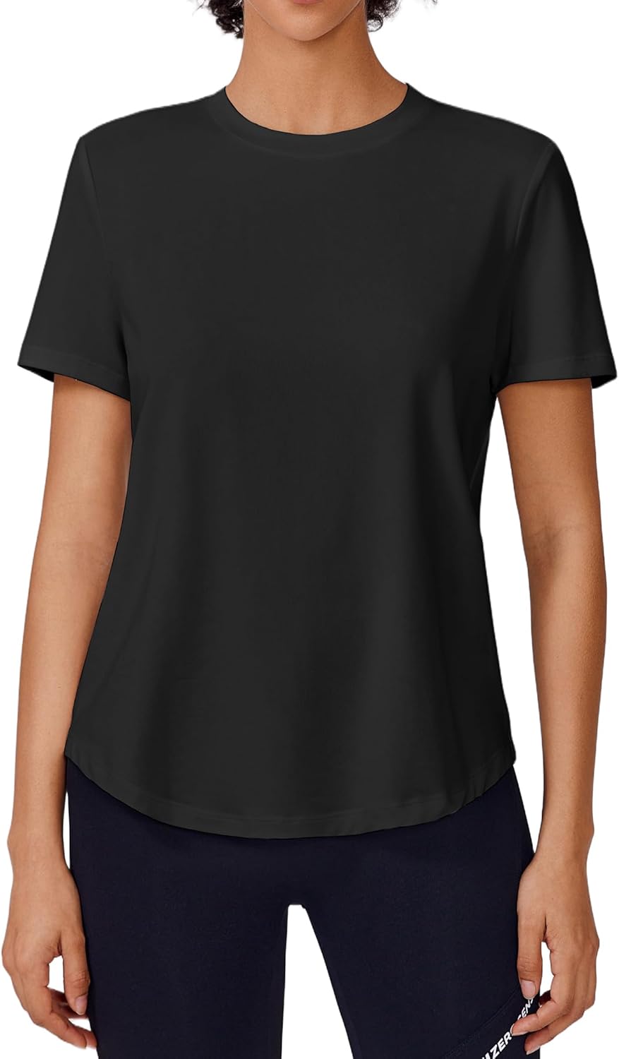 PINSPARK Soft Workout Tops for Women Short Sleeve UV Protection Shirt Quick Dry Athletic Hiking Travel Basic Tee Shirts